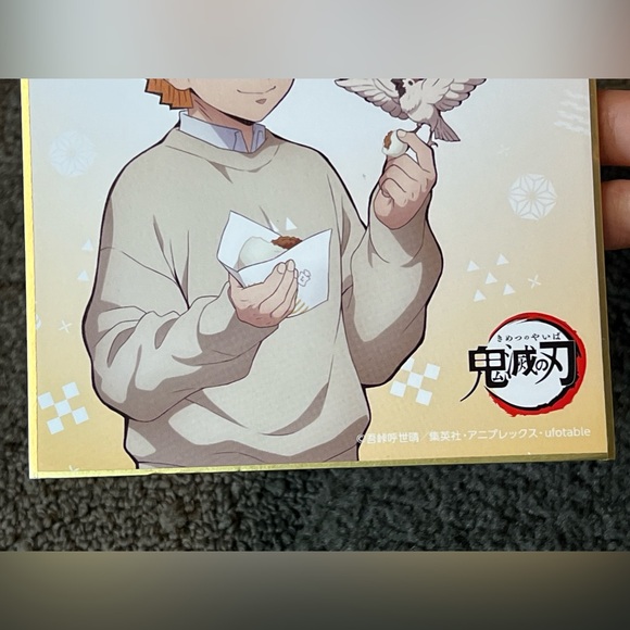 Demon Slayer / Kimetsu no Yaiba Zenitsu Agatsuma Shikishi Art Board Japan Anime - Picture 4 of 8